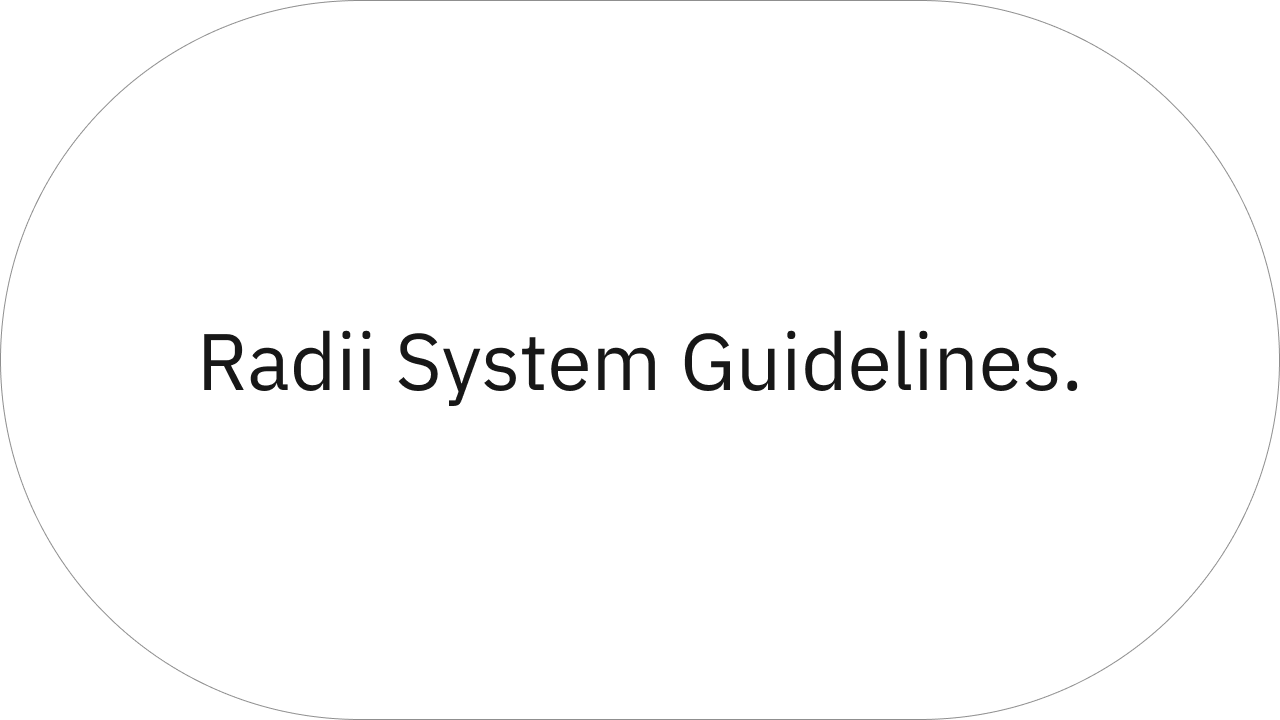 Radii system guidelines thumbnail