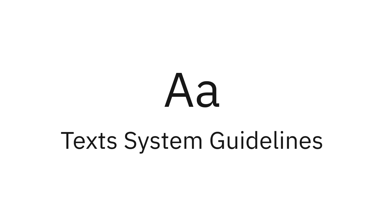 Texts system guidelines thumbnail