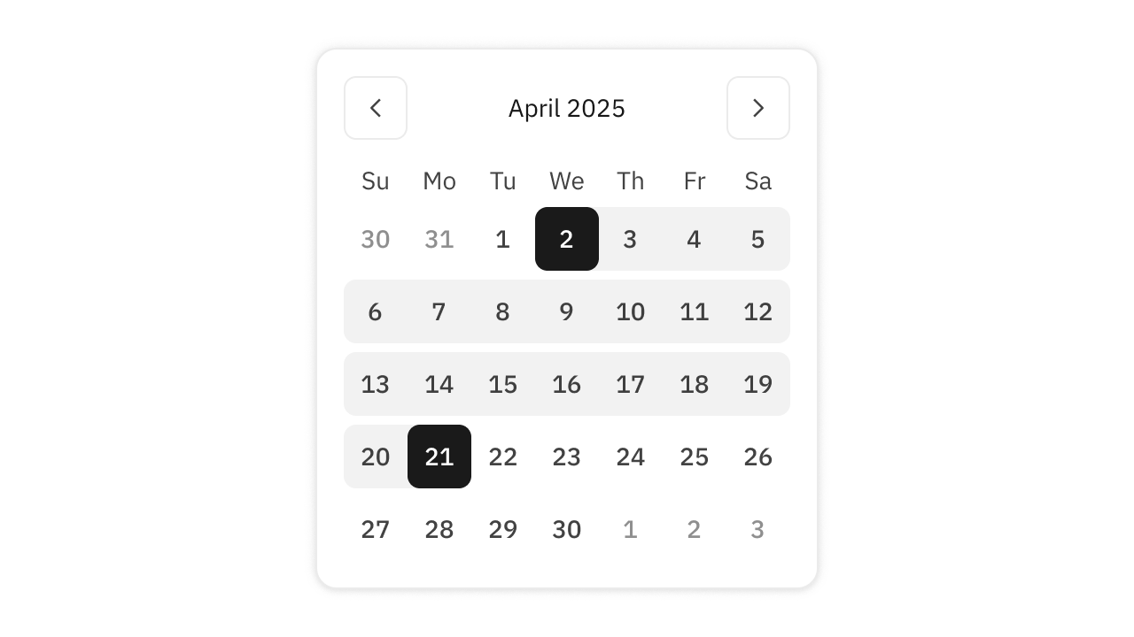 Calendar components thumbnail