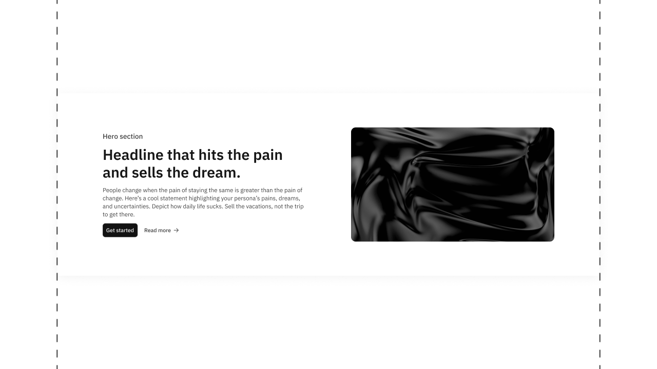 Landing page hero layout templates thumbnail