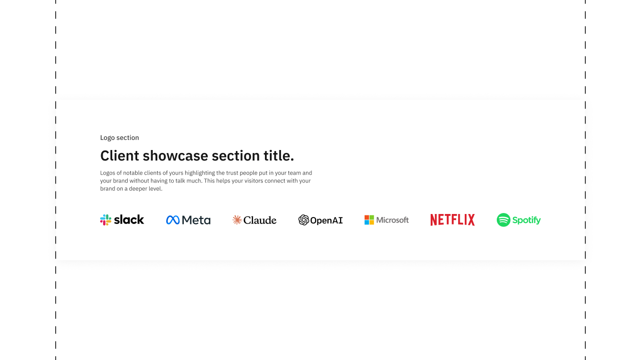 Landing page logos layout templates thumbnail
